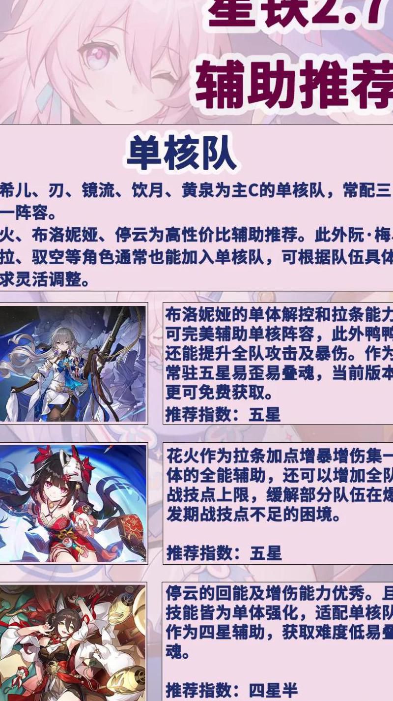 崩坏星穹铁道支援角色怎么使用