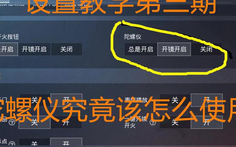 和平精英陀螺仪怎么设置最好