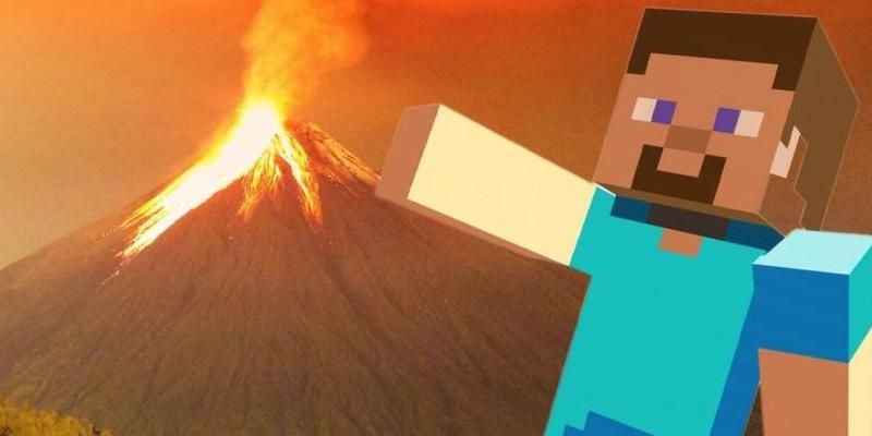我的世界火山怎么做
