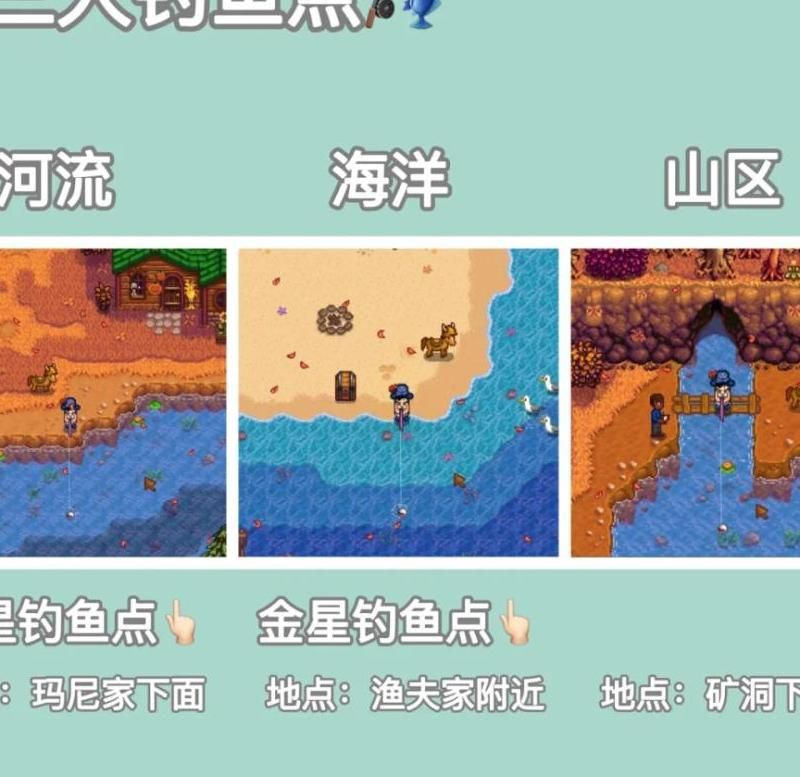 星露谷哪里可以钓石鱼