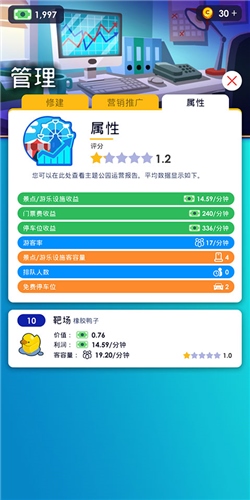 闲置主题公园大亨经营1