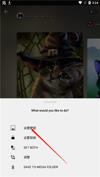 zedge设置壁纸方法